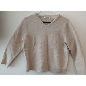 Goodthreads‎ 100% Unisex Lambswool V-Neck Relax Short Sweater Size Small #245C